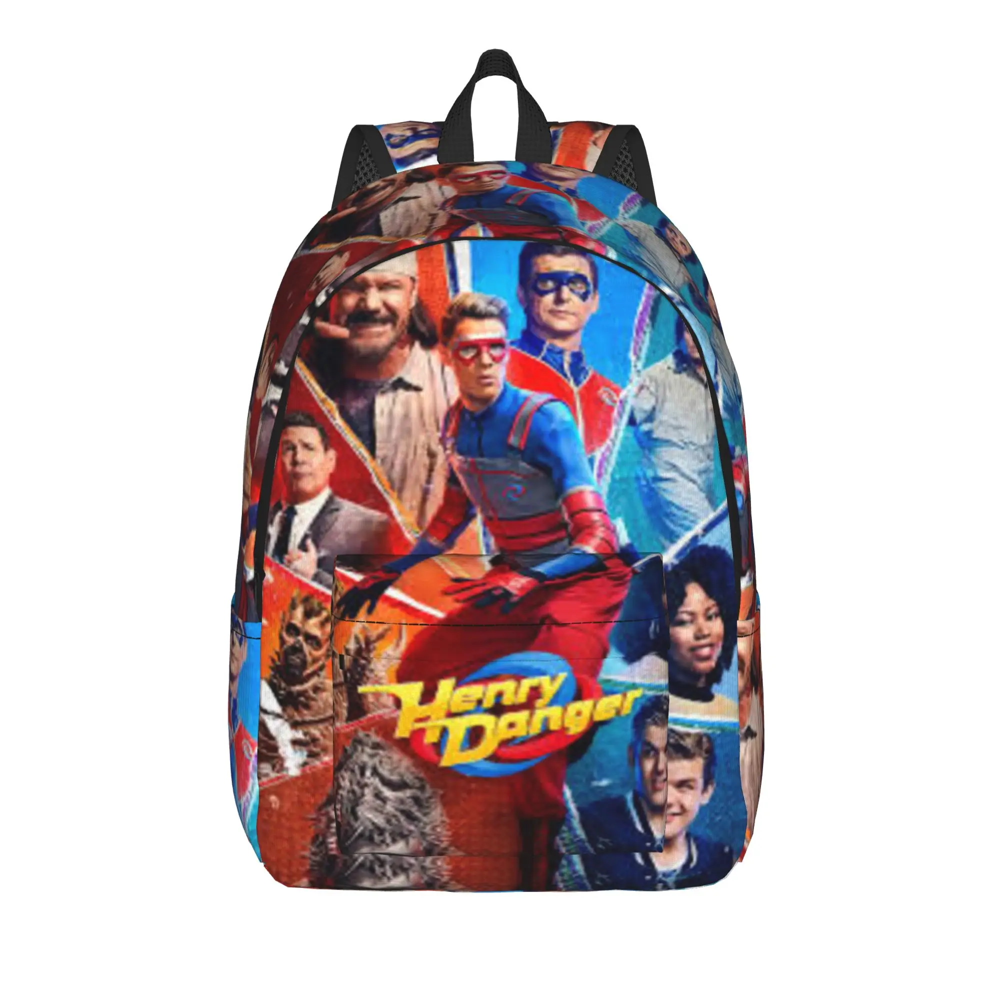 Captain Henry And Kid Danger  Backpack for Men Women Fashion High School Hiking Travel Daypack  Laptop Shoulder Bag Gift