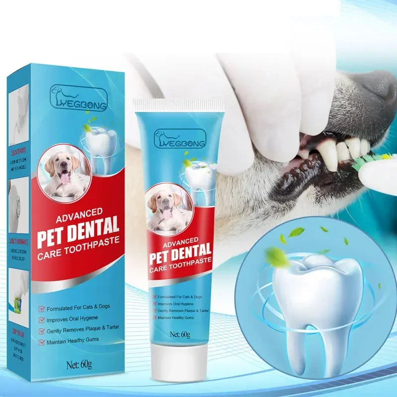 Pet Toothpaste Cat Dog Fresh Breath Toothpaste Deodorant Tartar Plaque Cleaning Dog Oral Care Edible Toothpaste Pet Products