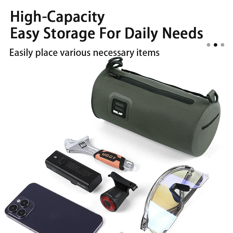 ใหม่ขี่จักรยานกระบอกHandlebarกระเป๋า 100% กันน้ําจักรยานกระเป๋ามัลติฟังก์ชั่จักรยานอุปกรณ์เก็บกระเป๋าShoulerกระเป๋า