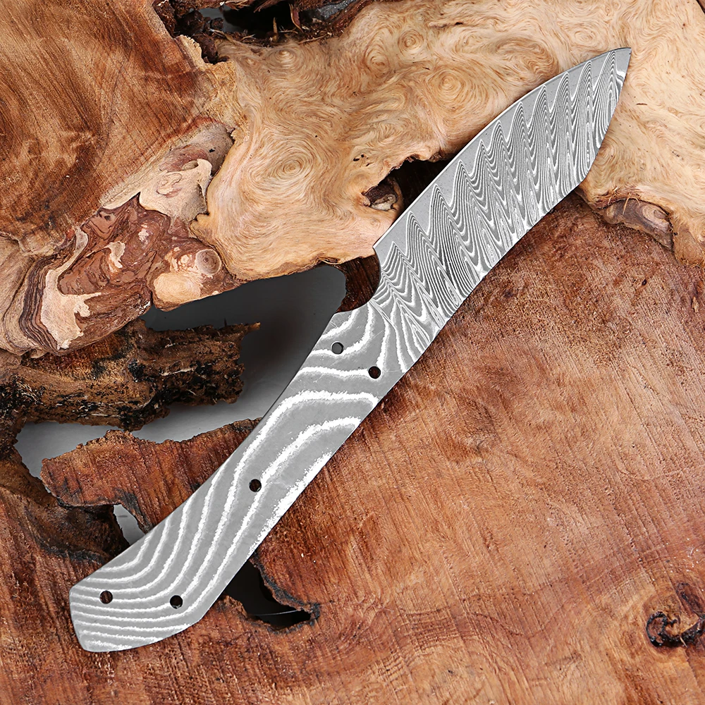 Handmade Full Tang DIY Knife Blade Damascus Steel Kitchen Knife Blank Blade Japan VG10 Steel Sharp Chef Knife Making Material
