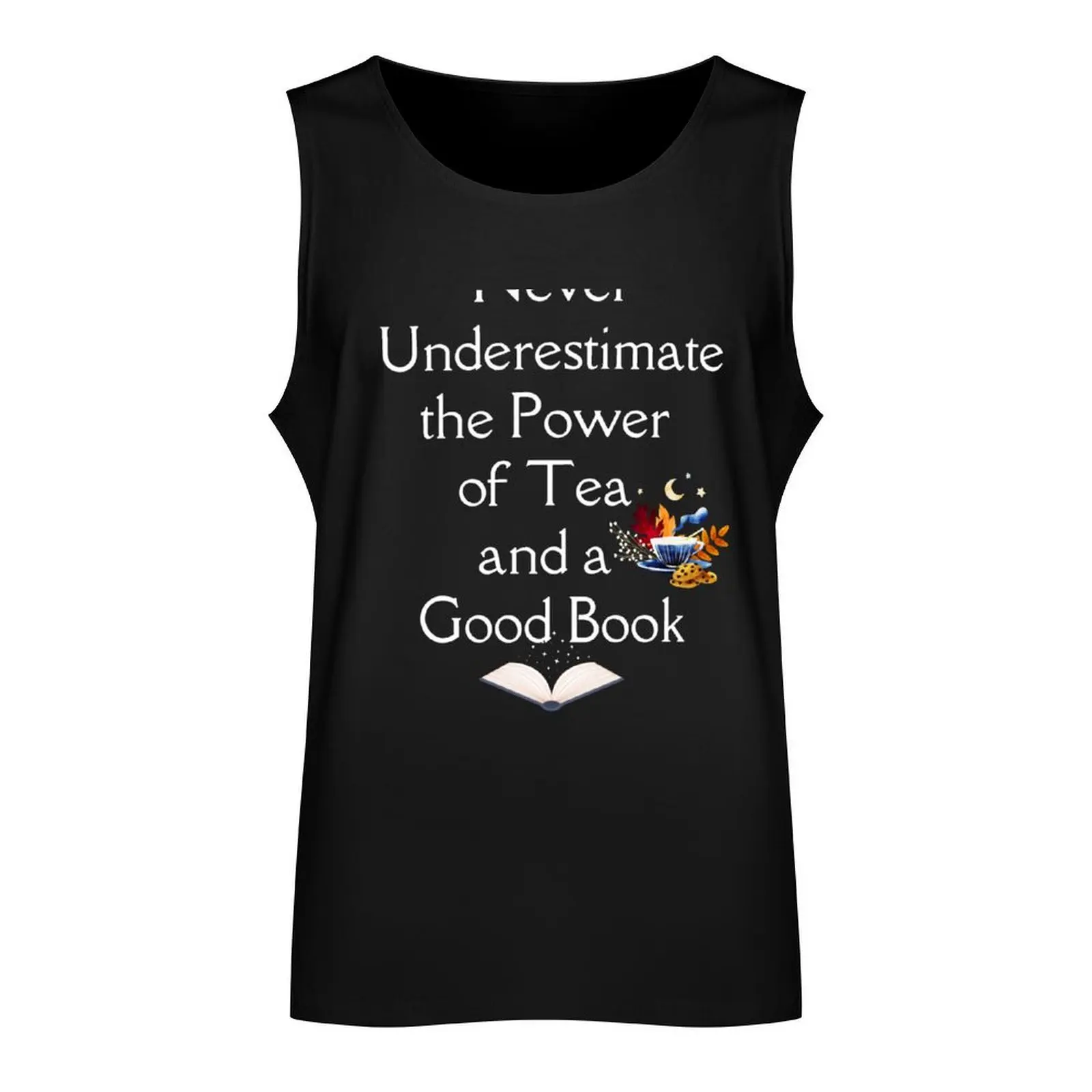 curl up with a good book and a lovely cup of tea Tank Top Male clothes gym