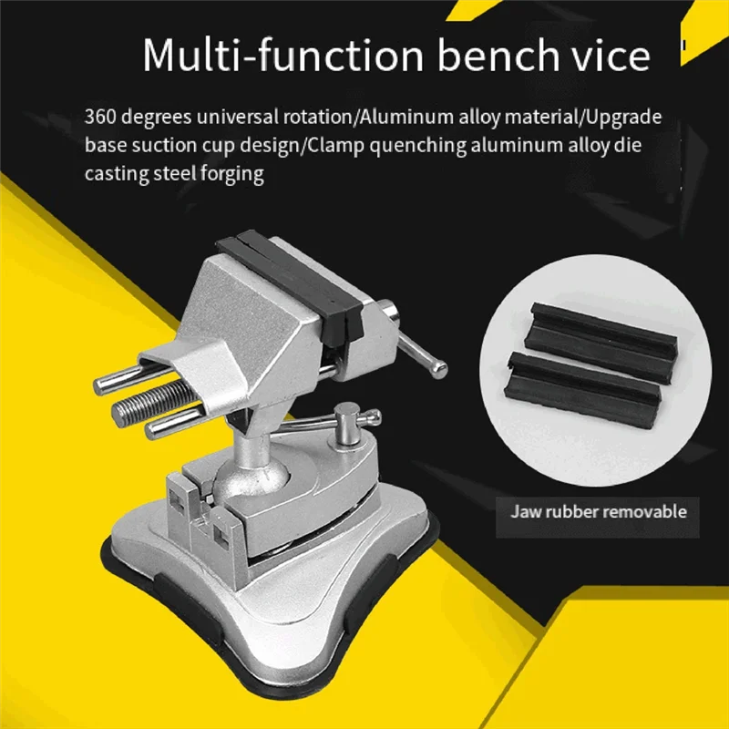 Heavy Duty Mechanics Household Vise Bench Small Bench Vice Clamp 360 Degree Rotation Multi-Functional Small Table Vise-ABGL