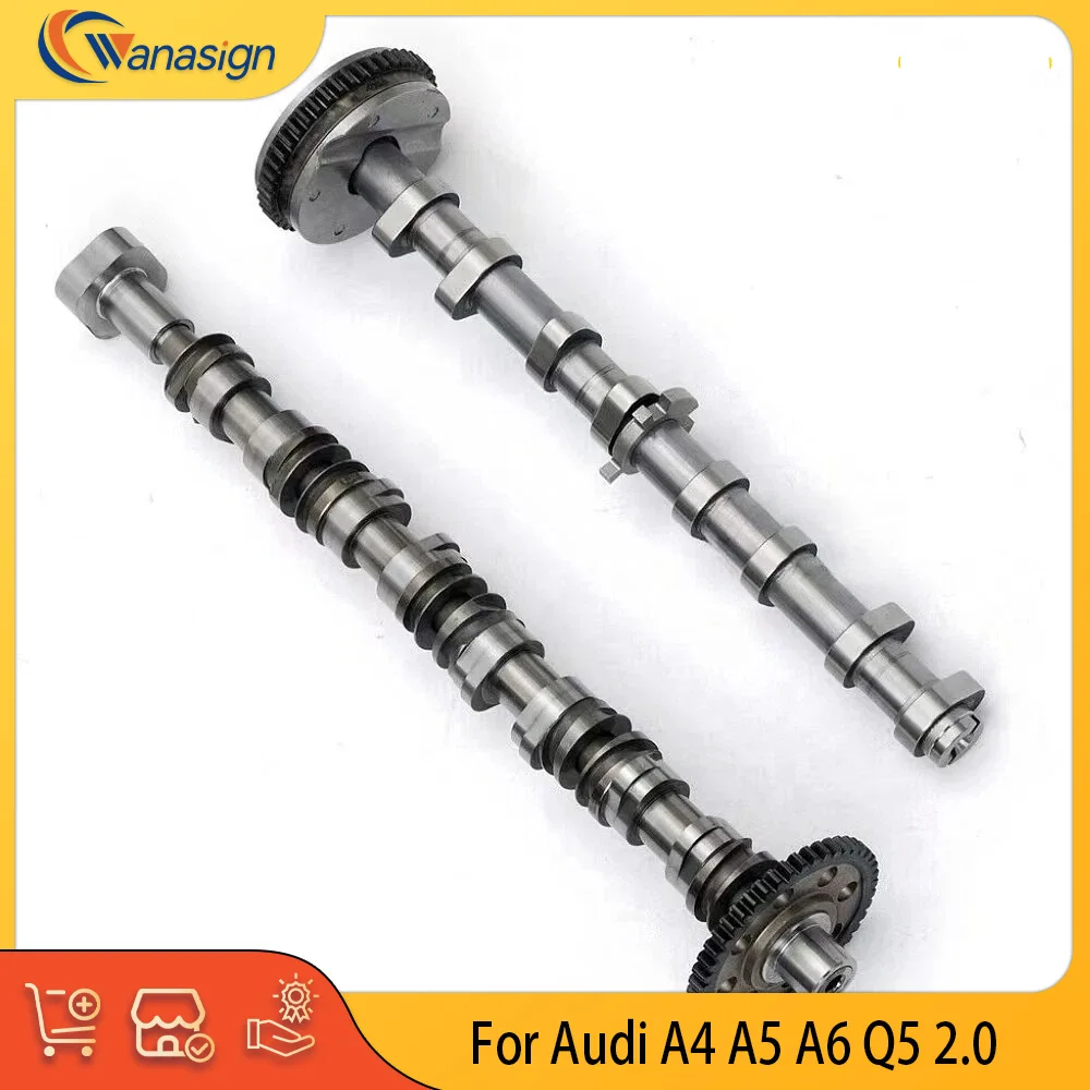 Engine Parts Rebuild Camshaft Set Fit 2.0 L L4 Gas TFSI CAE CDN For Audi A4 A5 A6 Q5 2.0L 06H109022BD 06H109022BG 06H109022BJ