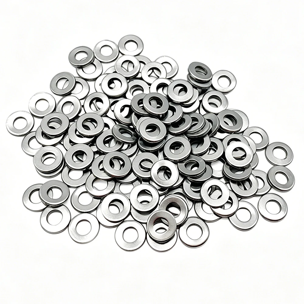 100Pcs Stainless Steel M3 M4 M5 M6 M8 Slot Flat Washer Precise Shims Thick Plain Gasket Pad Sheet Metal Collar for 3D Printer