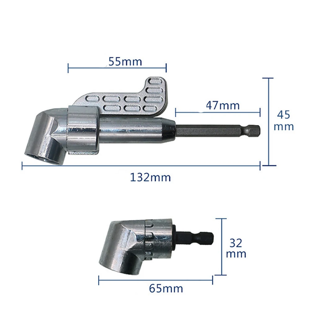 

105 Degree Right Angle Driver Drill Attachment Adapter Angled Screwdriver Bit Power Tool Accessories Tight Space