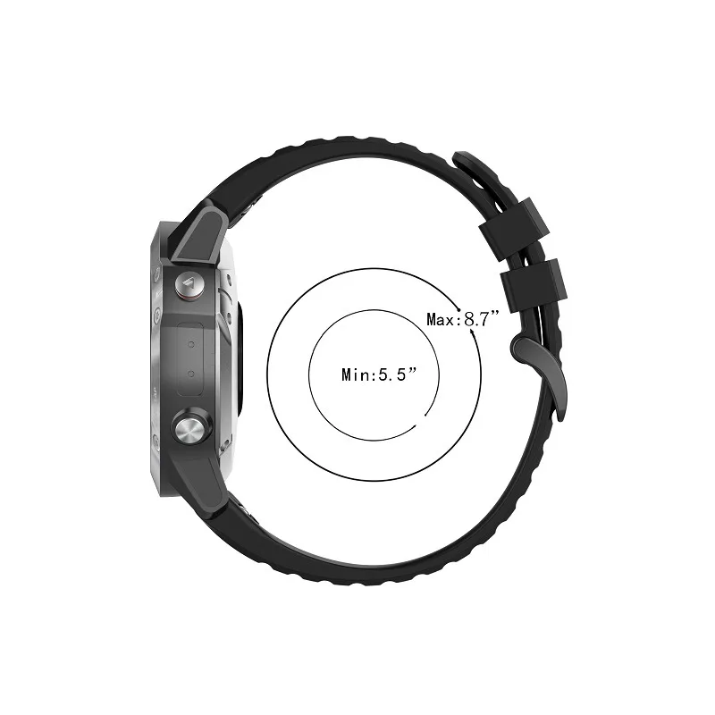 Bracelet de montre en Silicone à dégagement rapide, 20mm 22mm 26mm, pour Garmin Fenix 6 6S 6X 5X 5 5s 3 3HR Forerunner 935 945