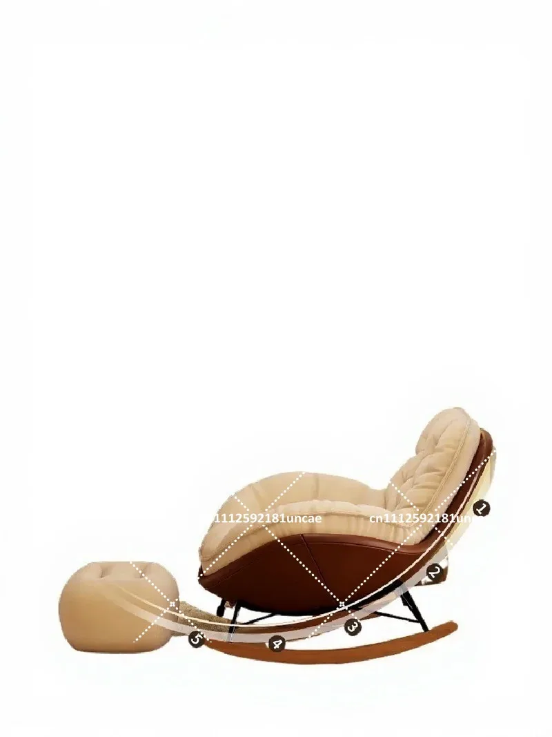 Rocking Lounge Chair for Adults, Lazy Sleeping Sofa for Balcony Living Room, Comfortable Leisure Seating Relaxation