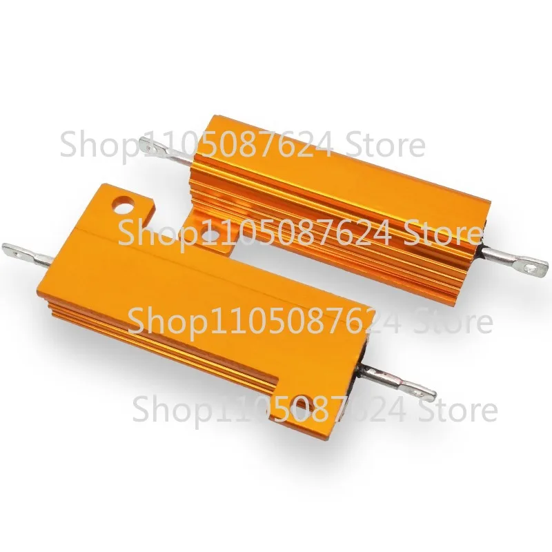 ZZZ 2x 50K ohm 50K 100W Watt Aluminum Housed Metal Case Wirewound Resistors