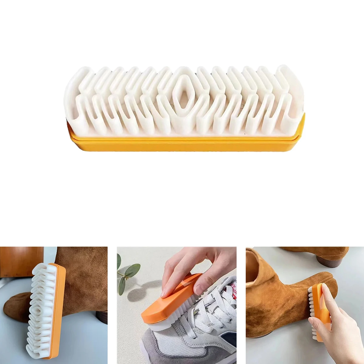 Suede Shoe Brush Plastic Handle White Rubber Cleaning Stain Eraser For Suede Nubuck Material Boots Bags Cleaner Tool