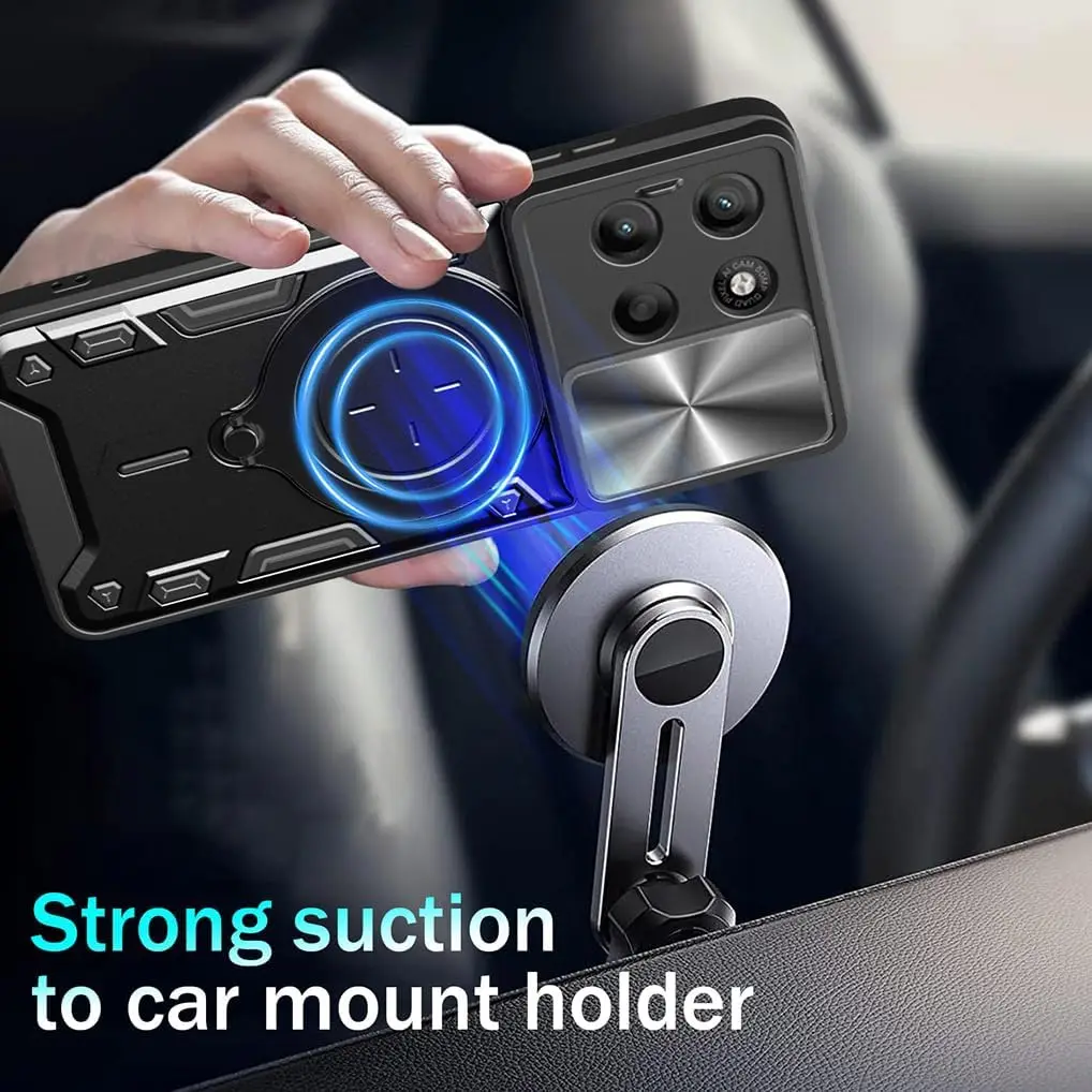 Heavy Duty Schutzhülle Für Motorola Moto G56 G86 Fall Mit Ring Ständer Halter Objektiv Schutz Fundas Coque Capa