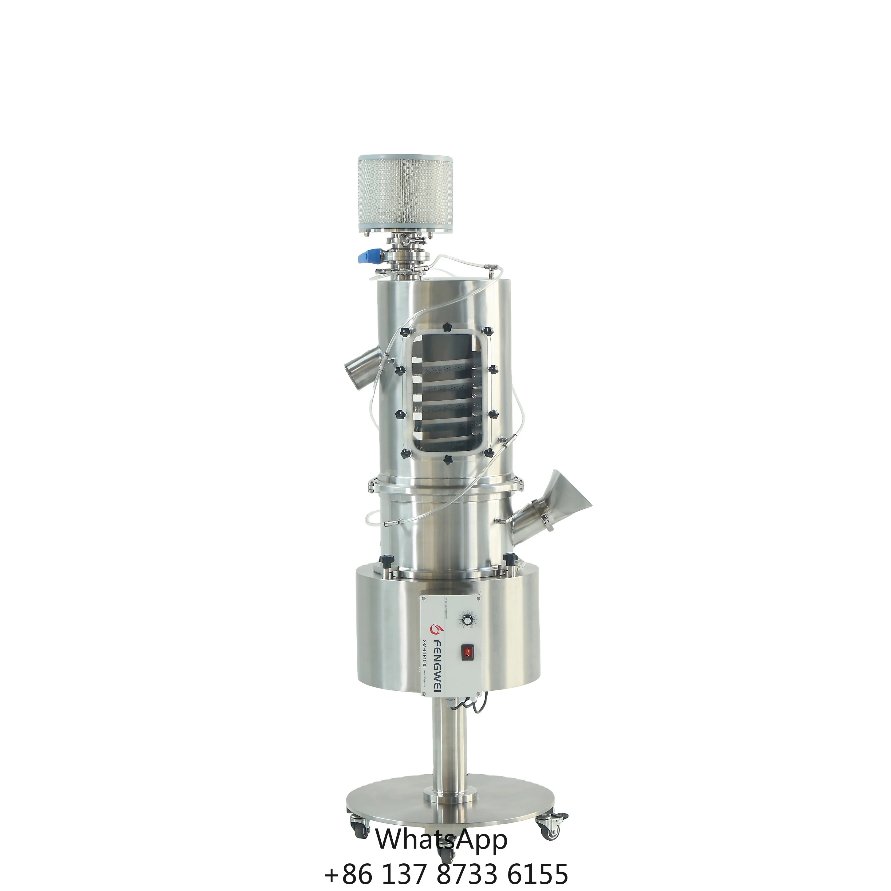 Tablets Dust Removal And Powder Removal Equipment Airtight Tablet Deduster Upward Rotating Screening Machine