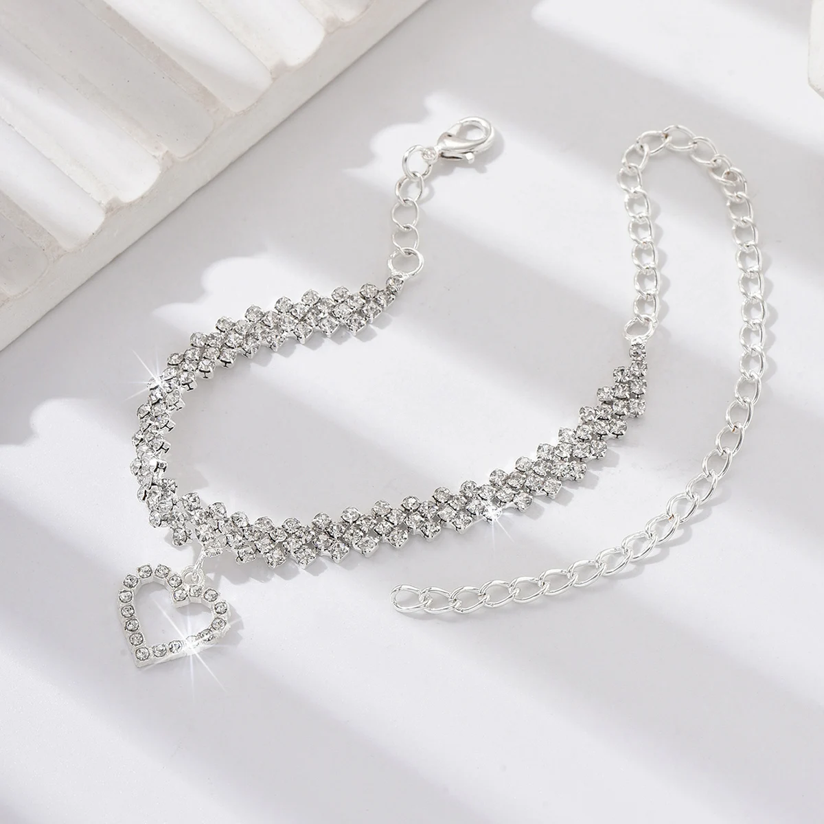 European and American cross-border personality irregular exquisite fashion diamond diamond rhinestone foot chain wholesale
