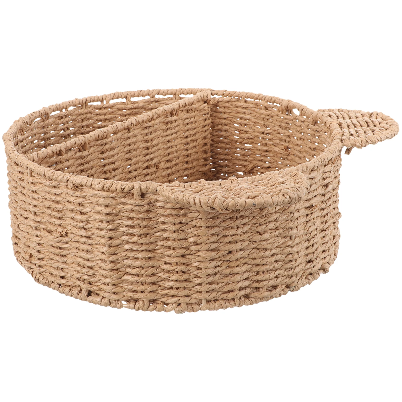 

Rattan Fruit Basket Smooth Surface Woven Wicker Kitchen Storage Multipurpose Basket Living Room Bedroom Bathroom