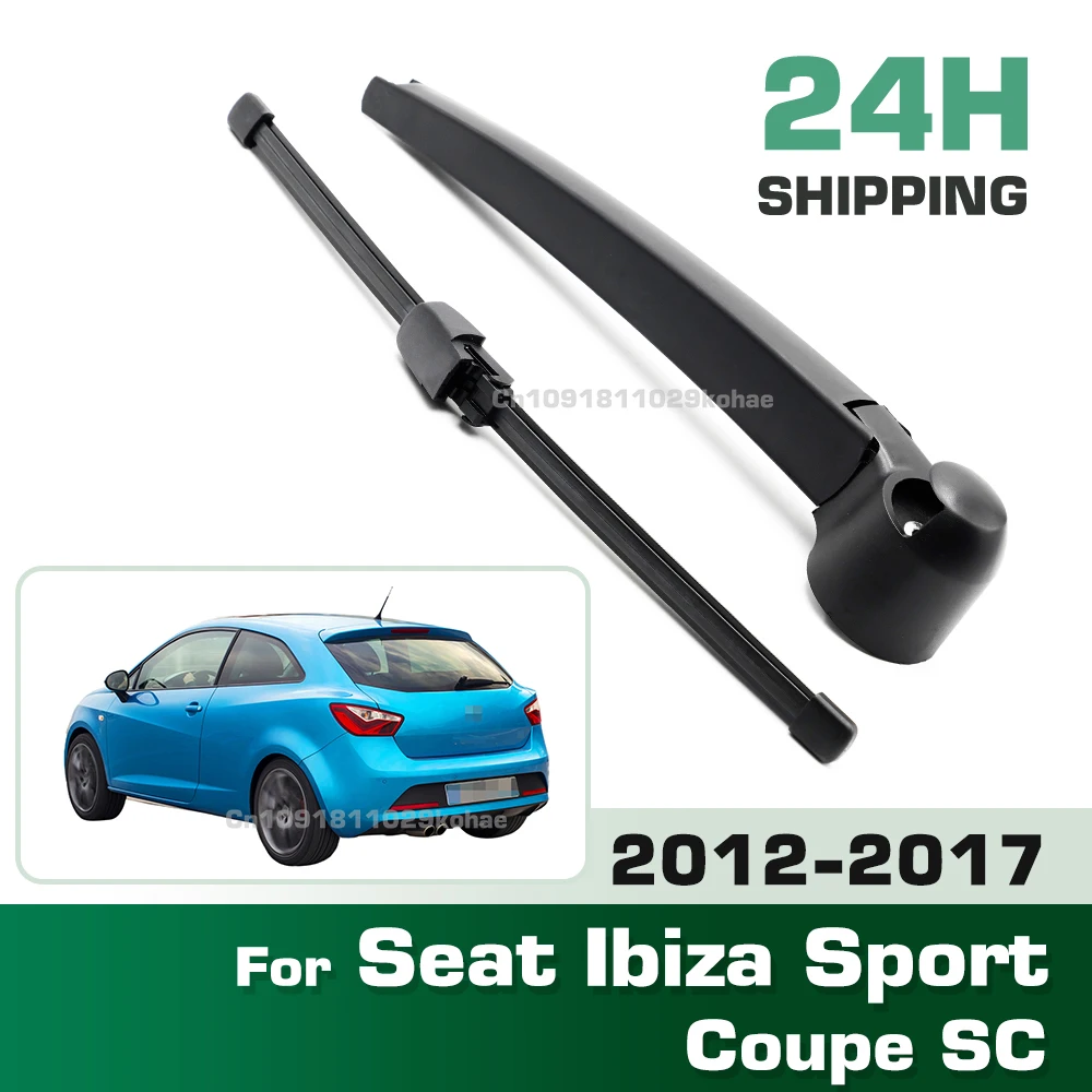 

GREATROAD Wiper Rear Wiper Blade & Arm Set Kit For Seat Ibiza Sport Coupe SC 2012 - 2017 Windshield Windscreen Window Brush