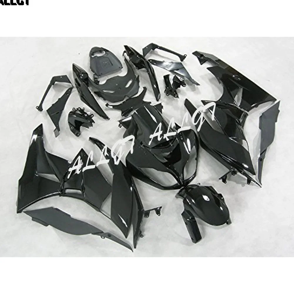 ABS Injection Plastic Fairing Kits Bodywork Glossy Black For Kawasaki Ninja ZX6R ZX-6R 2009 2010 2011 2012