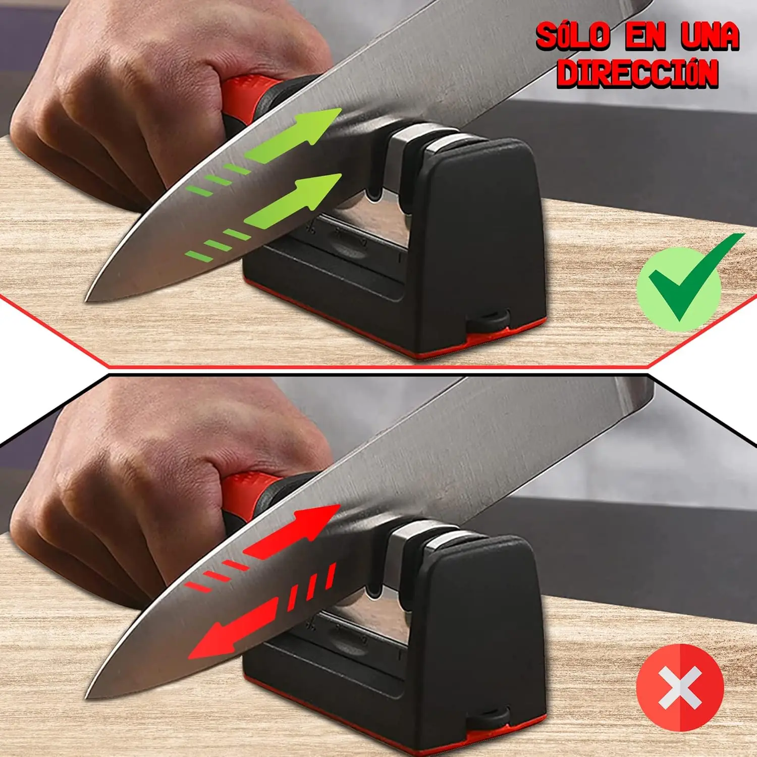 3/4 Segment Knife Sharpener Kitchen Multifunctional Manual Sharpening Stone with Non Slip Base Kitchen Utensils Grinding Tools