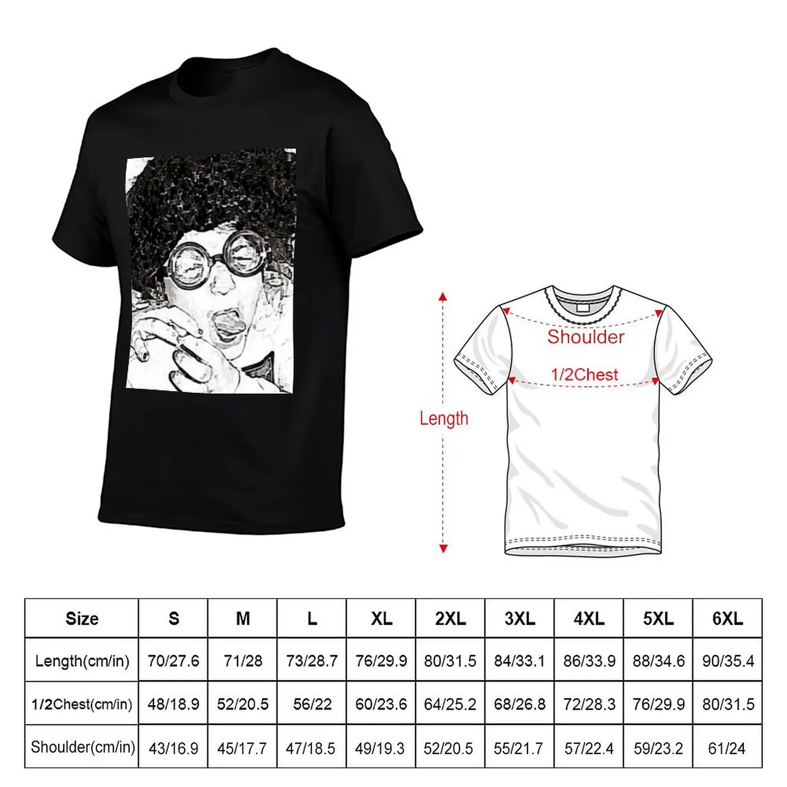 Crazy curly girl T-Shirt Modern Style Print T-Shirt