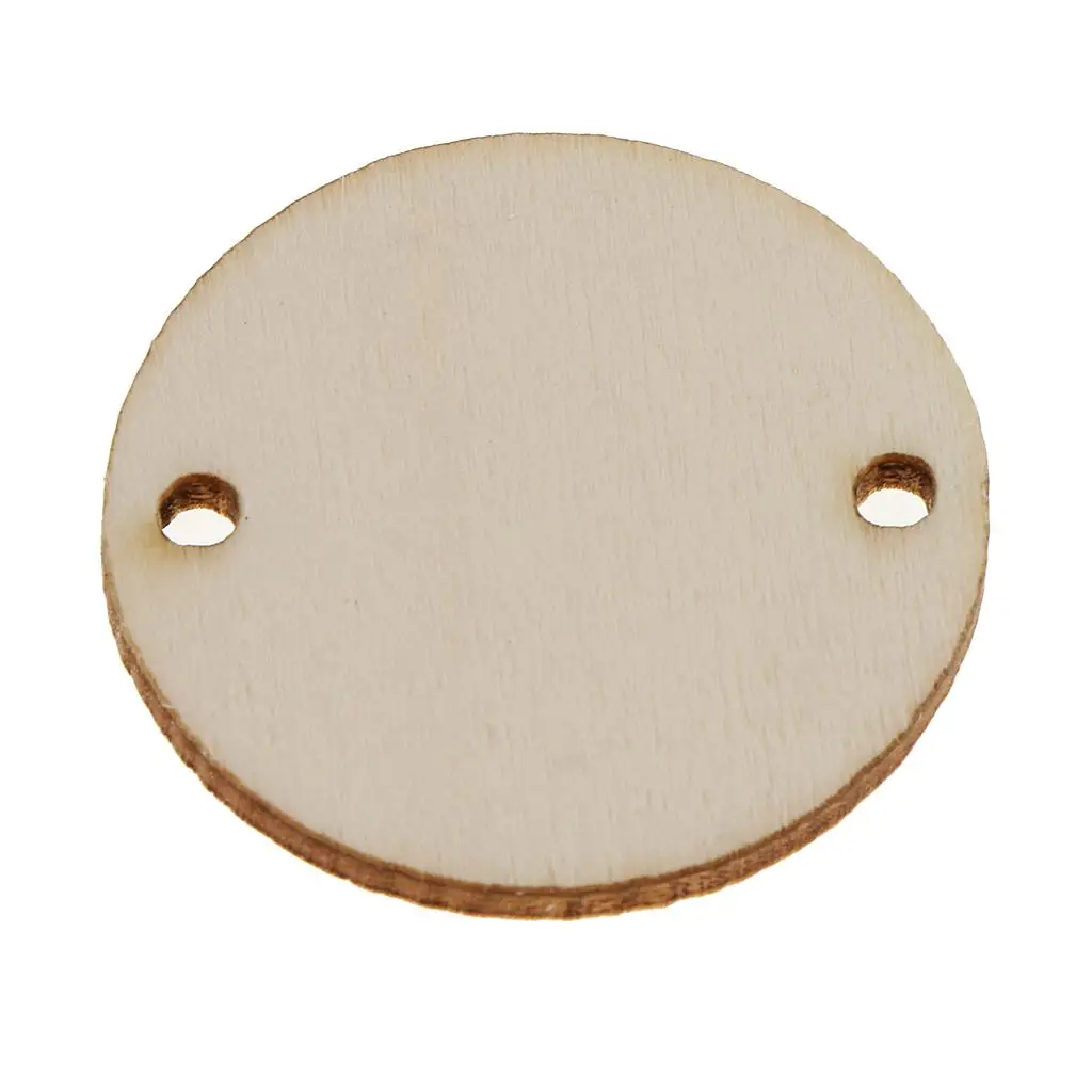 Wooden Embellishment Circles Unfinished Wood Discs for DIY Art Crafts Home Party Wedding Versatile Wood Block Projects