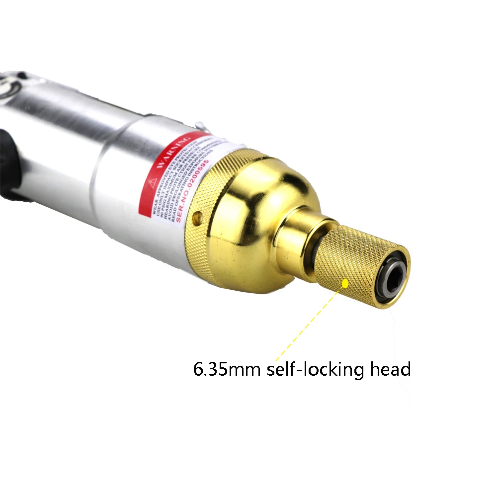 9000RPM Air Tools for Furniture Install Appliance Repair 1/4 Inch Pneumatic Screwdriver Straight Handle Air Screw Driver