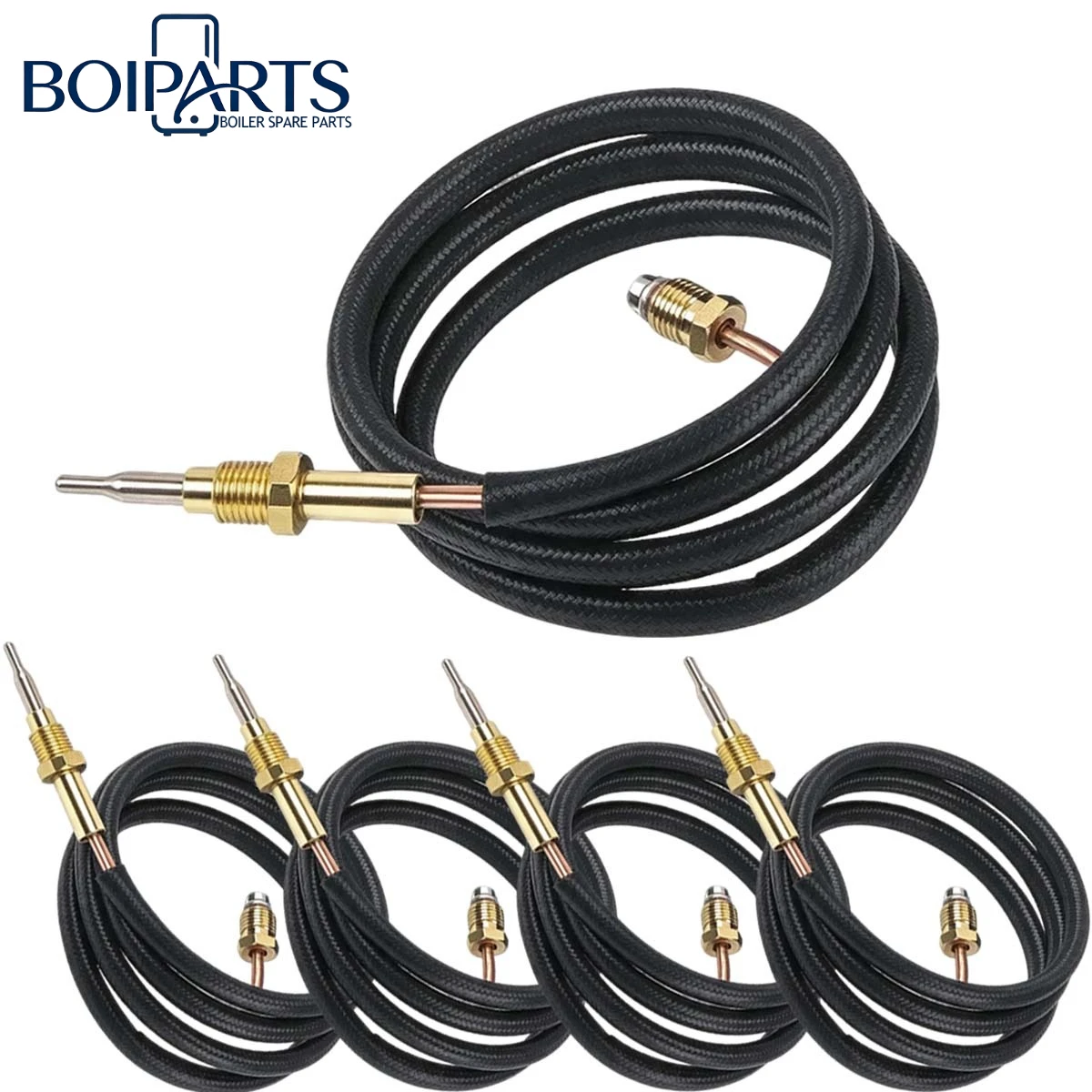 5Pcs Universal Gas Safety Thermocouple Probe Flame Detect Sensor for Gas Boiler Water Heater Fireplace Heater Repair Spare Parts