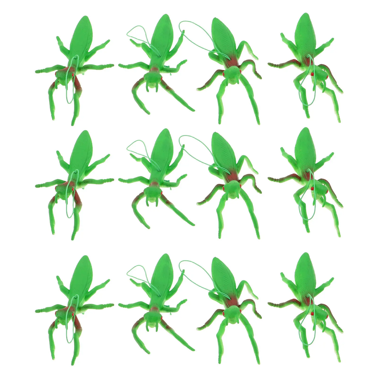 

Набор из 12 ярких силиконовых фигурок богомола для декора стола, развивающий набор насекомых для детей, для когнитивного развития, для офиса, дома, класса