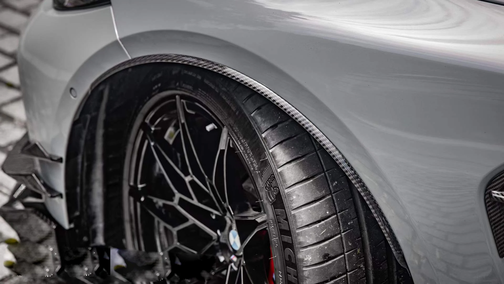 Dry Carbon Fiber Rear Wheel Arch Extension Arch Guards Mud Flaps für G80 M3 G82 M4