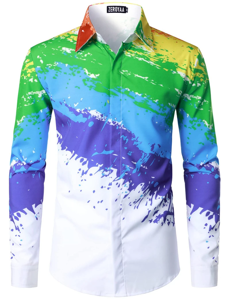 Funny Graffiti 3D Print Shirt Spring Autumn New High Quality Long Sleeve Shirt Street Fashion Classic Button Shirts & Blouses