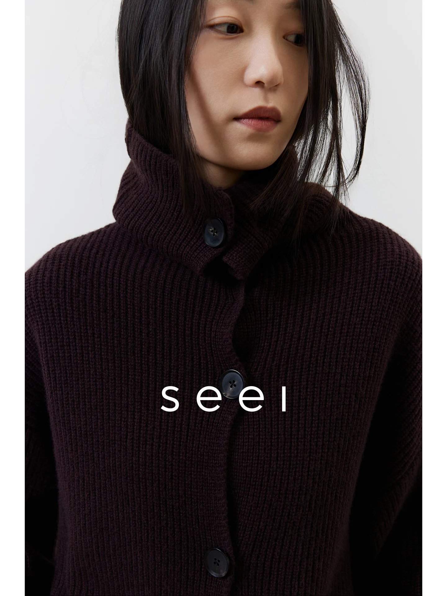 

Soft Woolen Knitted Cardigan Women's Autumn Fashion Vintage Style Long Sleeve Button up Comfortable Cozy Neck Design Sweater