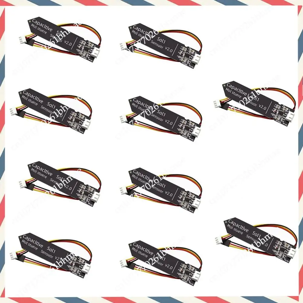 

-A21Z емкостный модуль датчика влажности почвы 3,3-5,5 В 3-контактный с гравитационным проводом, устойчивый к коррозии для полива сада своими руками