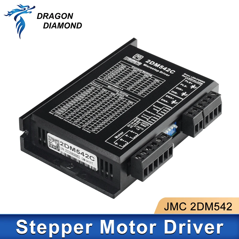 

JMC 2DM542C Stepper Motor Driver Nema 23 2-Phase Output 24-48VDC Hybrid Drive Motor For CNC Milling Machine