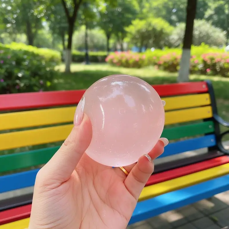 Maltose  Round Toy Cute Mochi Anti Stress Fidget Toy Soft Simulated Transparent Ball Quick-rebound Decompression Toy