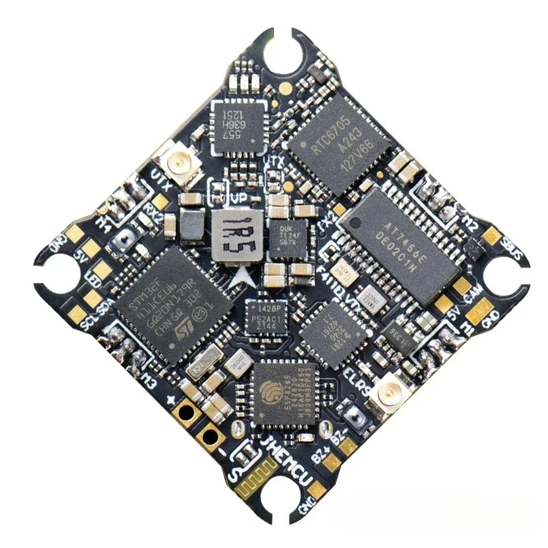 

1pcs F411ELVTX F411 Flight Controller 12A 4in1 ESC 5.8G 400mW VTX ELRS 2.4G RX AIO 25.5X25.5mm 1-2S for FPV Drones