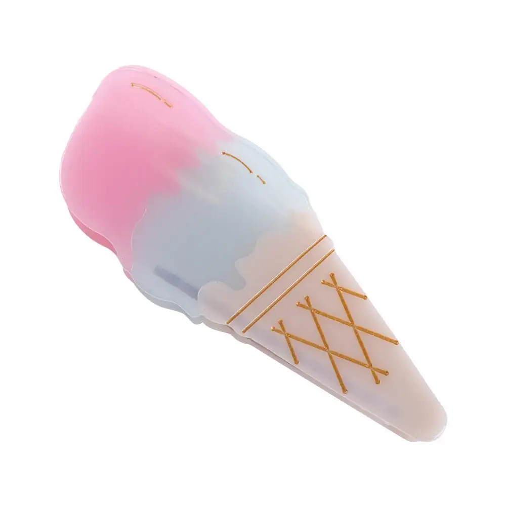 

Blue Ice Cream Acetate Hair Claw Cartoon All-match Juice Cocktail Hair Clip Summer Headdress Acetic Acid Shark Clip Girl