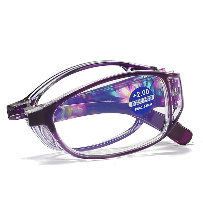 3PCS Foldable Reading Glasses for Women Anti-Blue Light Eyeglasses Men Portable Magnifier Eyewear +100 ~ +400 image 3