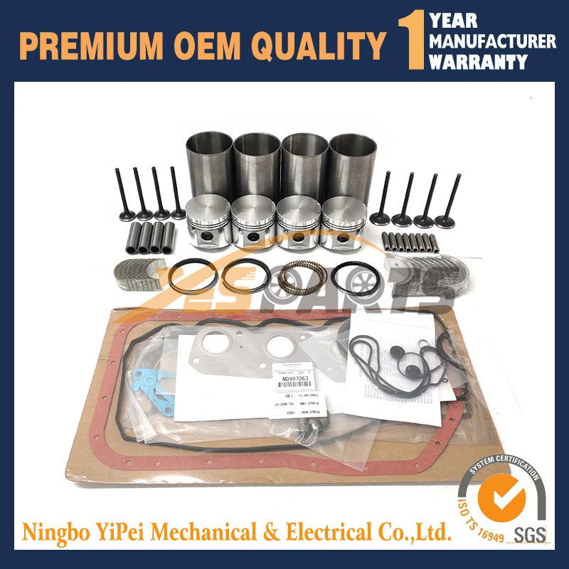 4G33 Overhaul Rebuild Kit With Gasket Set Bearing For Mitsubishi diesel engin