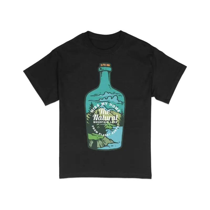 

Nature Inspired T Shirt Mountain Lake Scenery Miss My Home