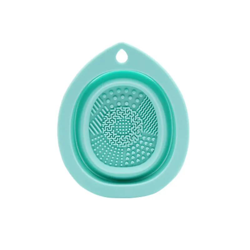 Silicone Foldable Makeup Brush Cleaner, Brush Scrubber Bowl, Portable Washing Tool Cosmetic Brush Cleaner view 2