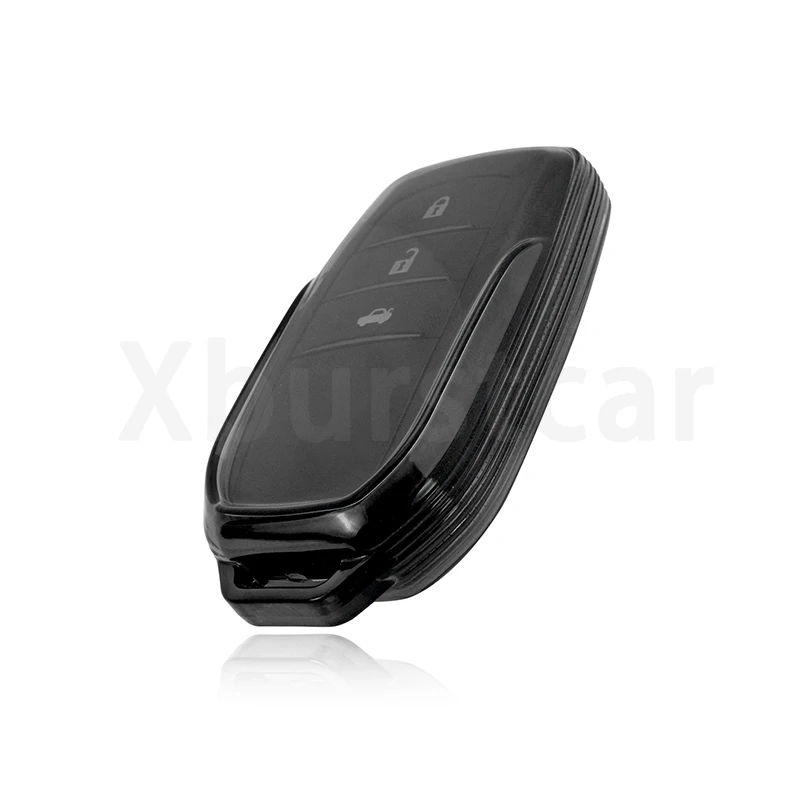 Przezroczyste etui z TPU na kluczyk samochodowy do Toyoty Sienna Venza Harrier Tundra RAV4 Prime Mirai Hilux Alphard Vellfire — zdjęcie 4