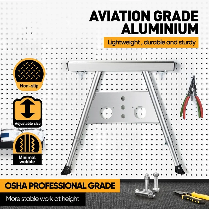 1 PCS Ladder Stabilizer, Roof Ladder, Silver Wall Bracket, Ladder Accessories Safe Stability Easy To Use