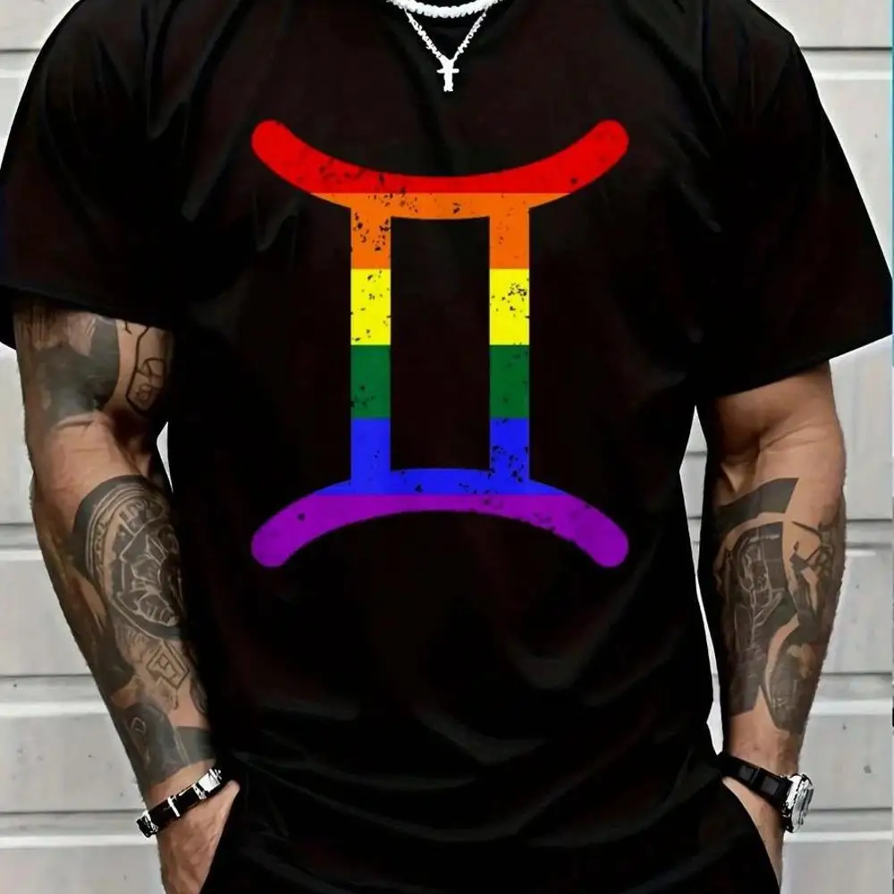 100_ Cotton Gemini LGBT - Gemini LGBT Pride Gemini LGBT Outfit T-Shirt Casual Short Sleeve Shirt Women s Men Graphic Tee