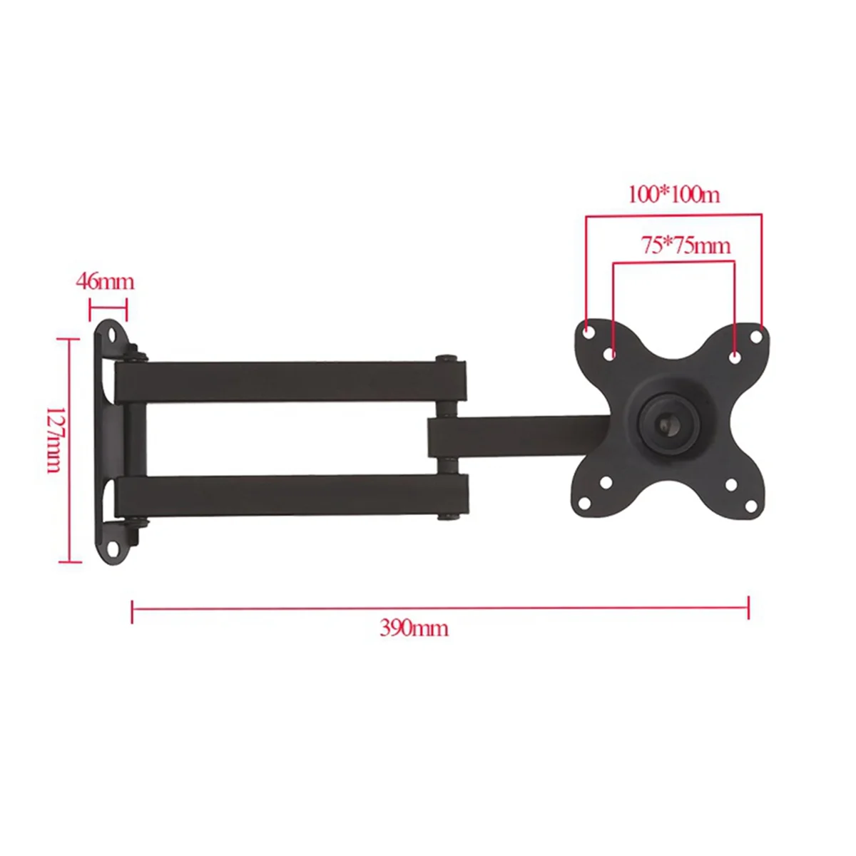 TV Wall Mount Articulating LCD Monitor Full Motion 15 Inch Extension Arm Tilt Swivel for Most 13 to 32 Inch LED TV