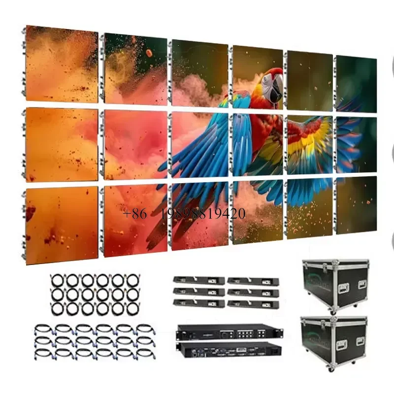 Wmwmnu for P3.9 P2.9 P2.6 Full Color LED Display 500x500mm Seamless Splicing Rental LED Screen HD Video customized product