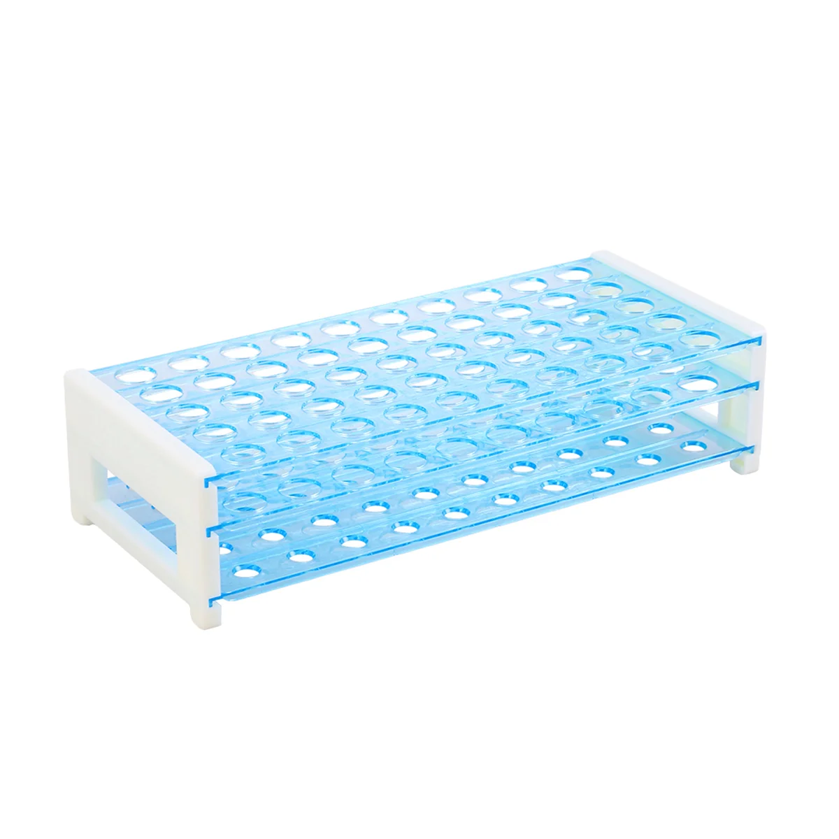 Plastic 15mm/50 Vents 3 Layers Test Tube Rack Holder Stand School Laboratory Supplies Test Tube Holder