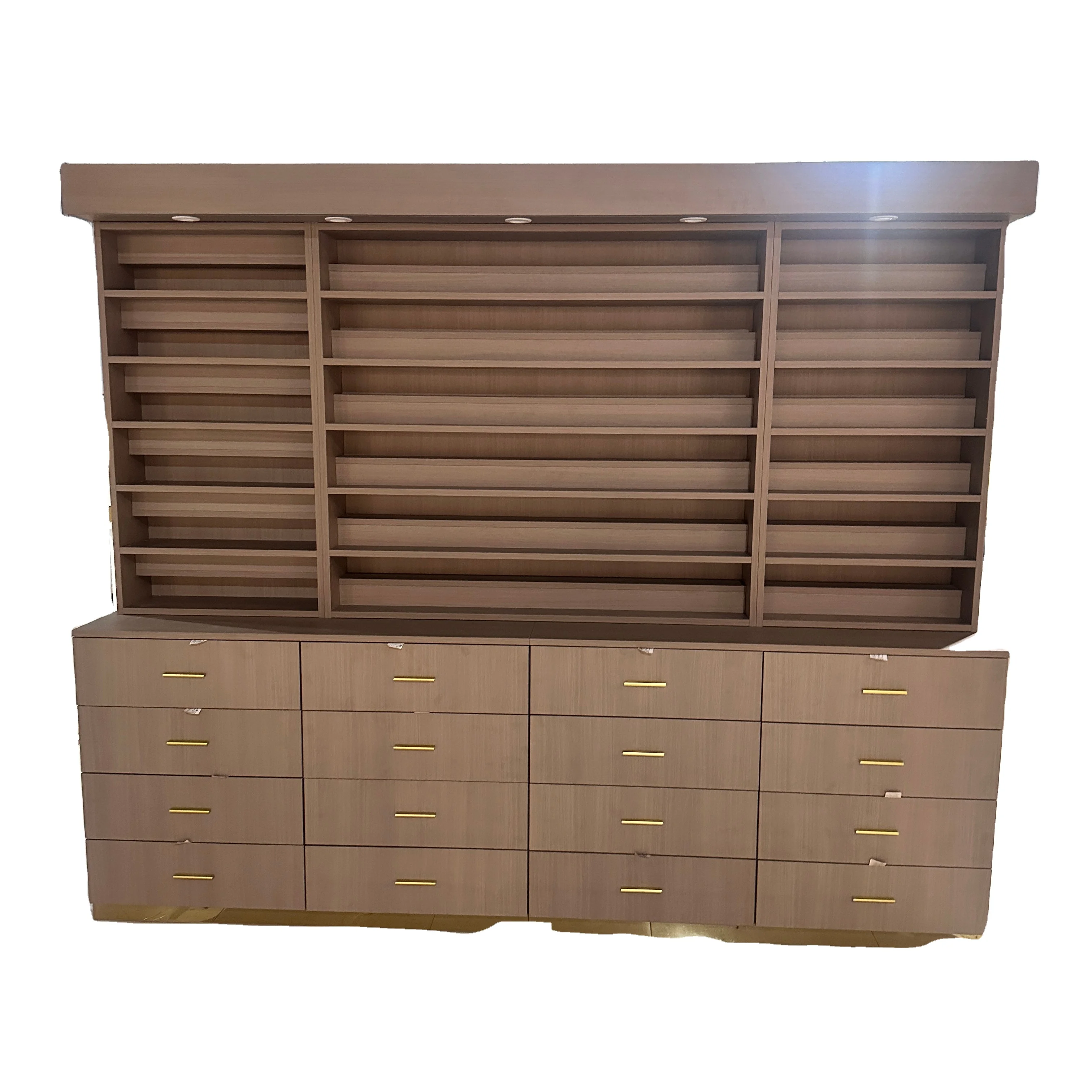 

2025 Newly Designed Solid Wood Nail Art Display Stand Beauty Nail Multi-purpose Nail Products Display Stand