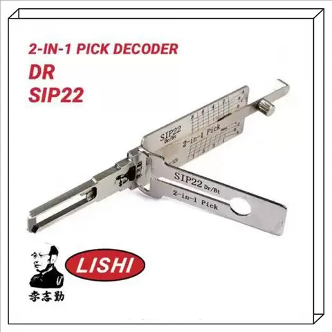 피아트용 리시 SIP22 잠금장치 도구 2-in-1 픽 디코더 안티 글레어