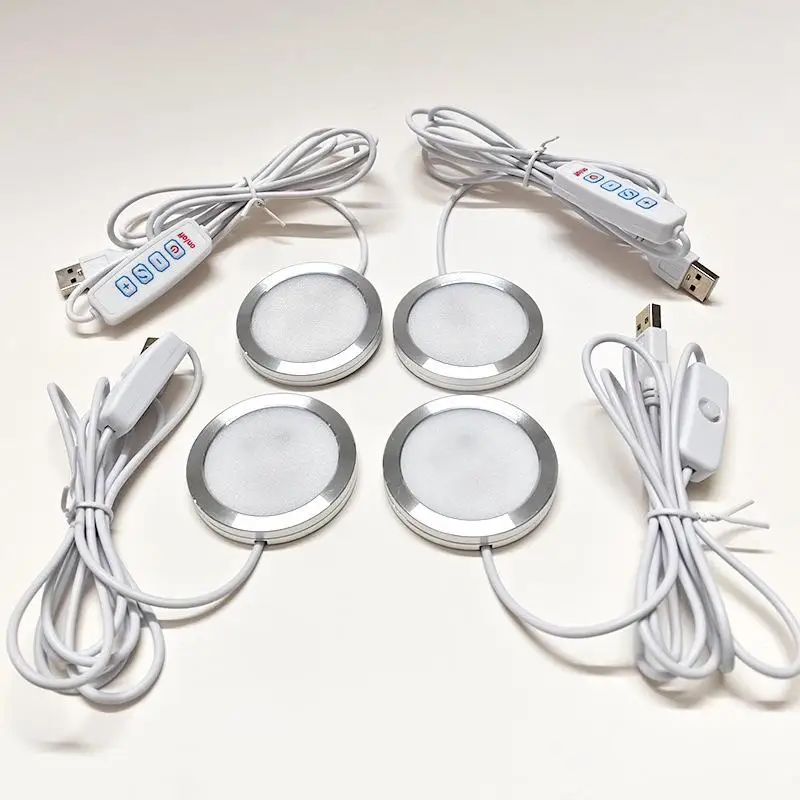 USB Ultra-Thin Aluminum Alloy LED Light 5V for 3D Printer DIY Model Warm White & Multi-Color