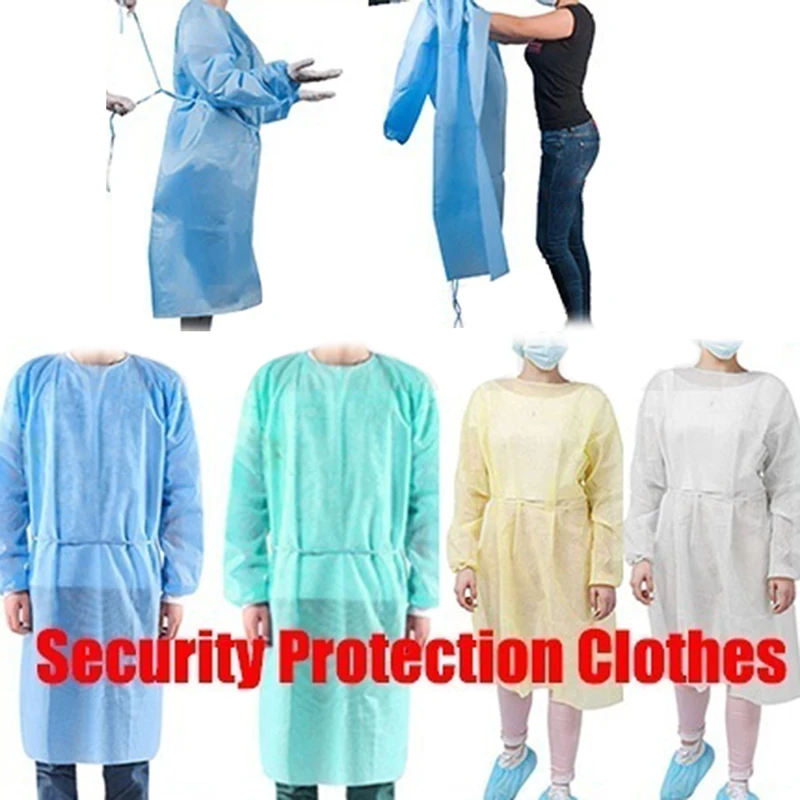 1pcs Disposable Medical Laboratory Isolation Cover Gown Surgical Clothes Uniform