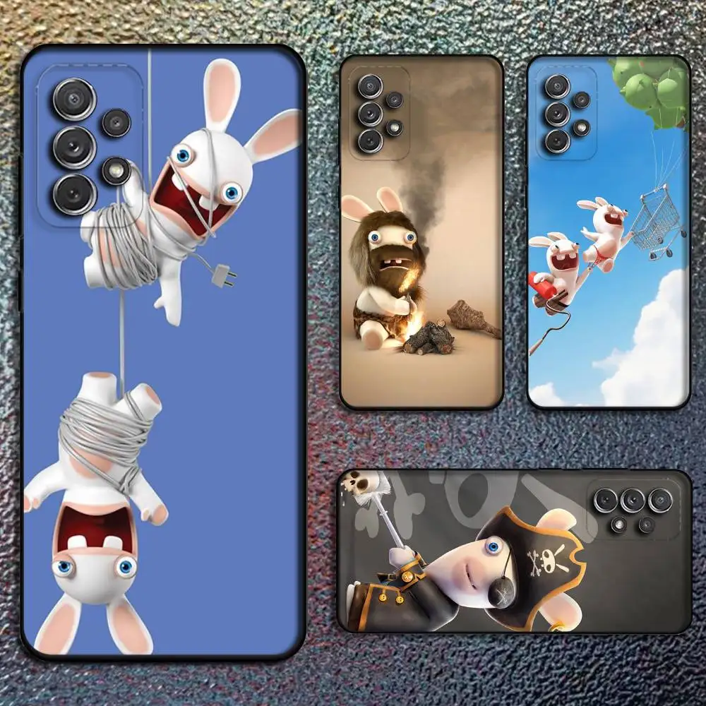 

R-Rabbids R-RavingS Phone Case For Samsung S25,S24,S21,S22,S23,S30,Ultra,S20,Plus,Fe,Lite,Note,10,9,5G Black Cover