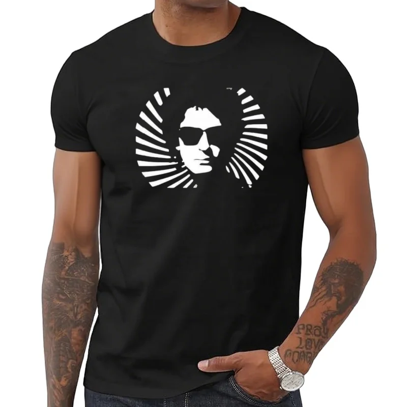 Soda estéreo Gustavo Cerati camiseta negra Rock En Español Playera Negra T5L2