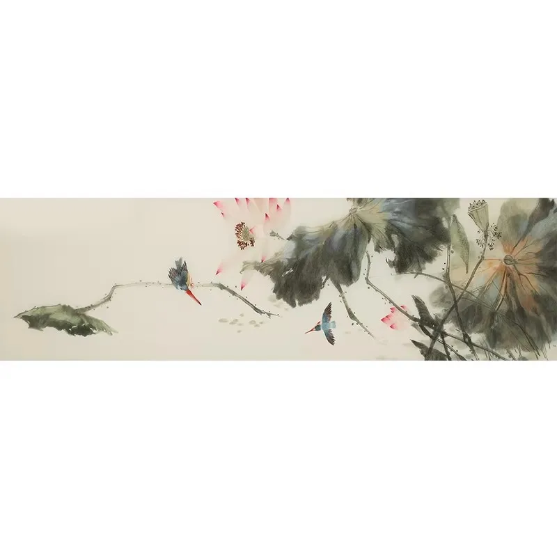 

Peony Embroidery Kit, Chinese Wall Art DIY for Beginners - Complete Materials to Stitch a Horizontal Floral Painting for Decor